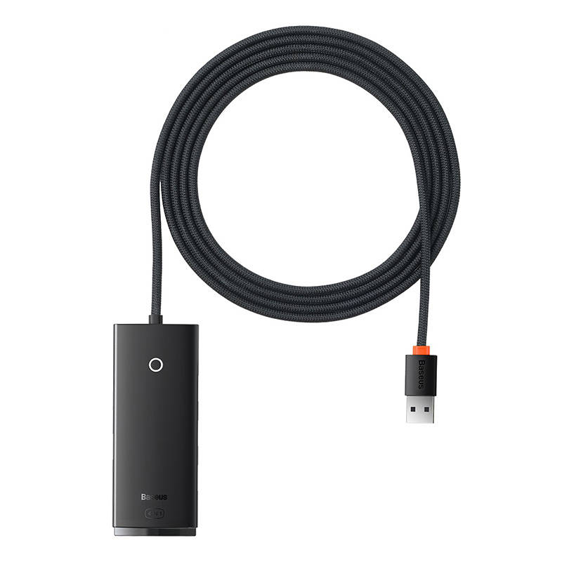 HUB adapter s 4 priključka USB Baseus OS-Lite 25 cm (crni)