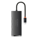 HUB adapter s 4 priključka USB-C Baseus OS-Lite 25 cm (crni)