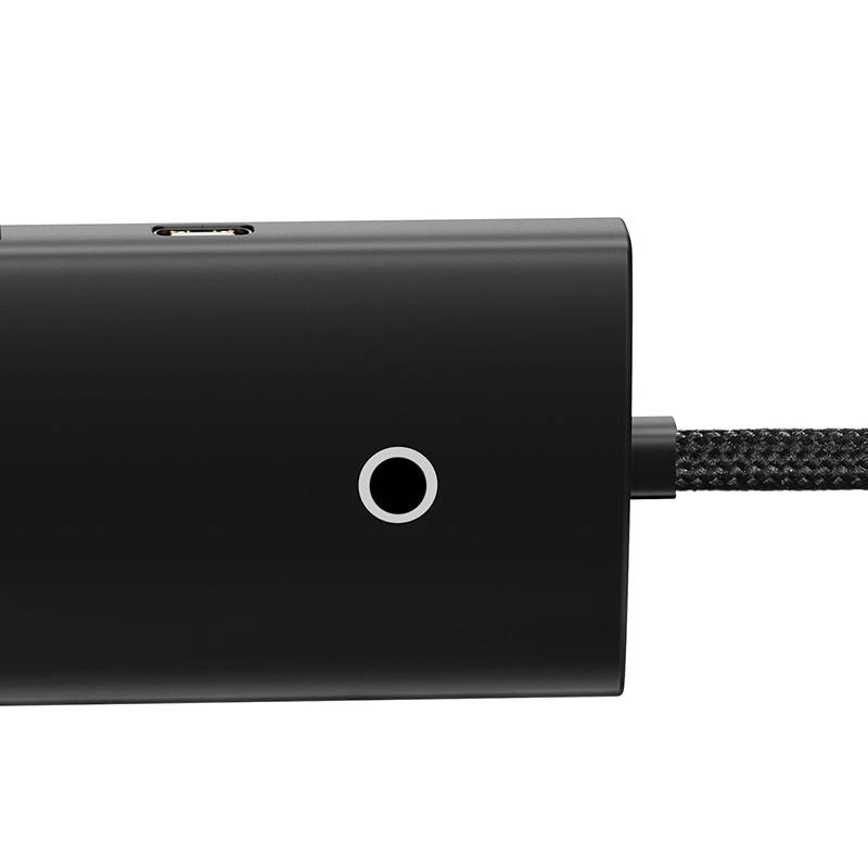 HUB adapter s 4 priključka USB-C Baseus OS-Lite 25 cm (crni)