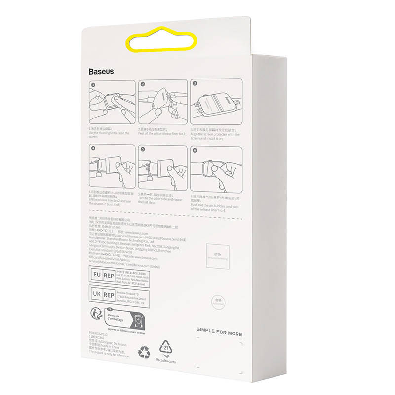 Baseus 40 mm zaštitna folija za AP sat 4/5/6/SE/SE 2, prozirna