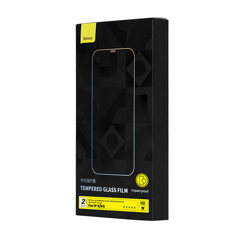 2x Baseus Crystal Tempered Glass 0.3mm za iPhone X/XS