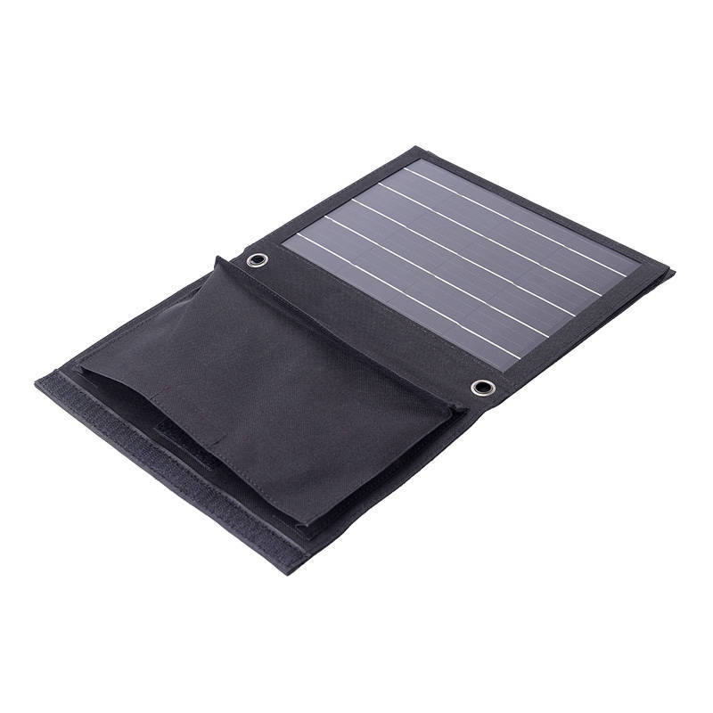 Sklopivi solarni punjač Choetech SC005 22W 2xUSB (crni)