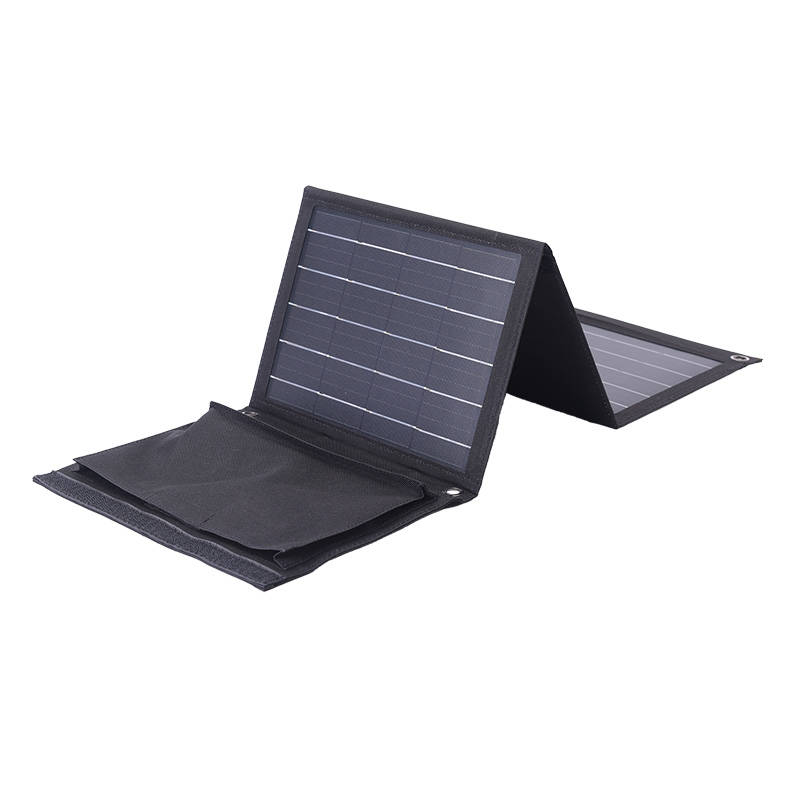 Sklopivi solarni punjač Choetech SC005 22W 2xUSB (crni)