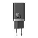 Zidni punjač Baseus GaN5 40W, 2x USB C (crni)