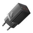 Zidni punjač Baseus GaN5 40W, 2x USB C (crni)