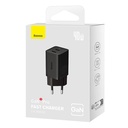 Zidni punjač Baseus GaN5 40W, 2x USB C (crni)