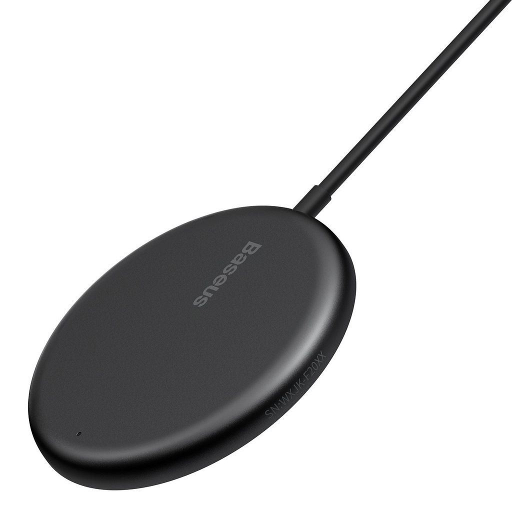 Baseus Simple Mini magnetski indukcijski bežični punjač, ​​MagSafe, 15W (crni)