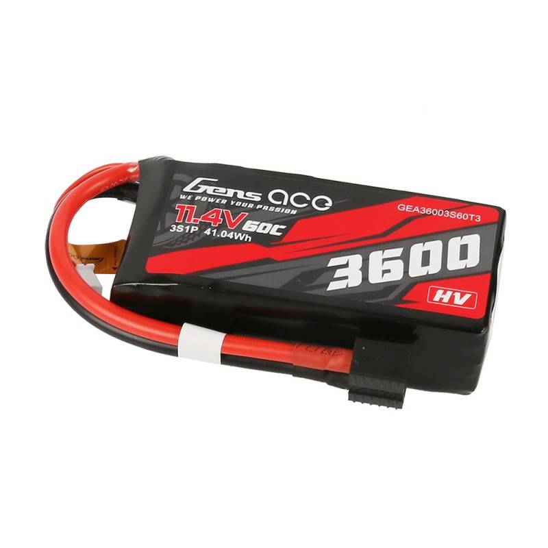 Gens ace 3600 mAh 11,4 V 3S1P 60C Lipo baterija visokog napona s XT60/T-utikačem