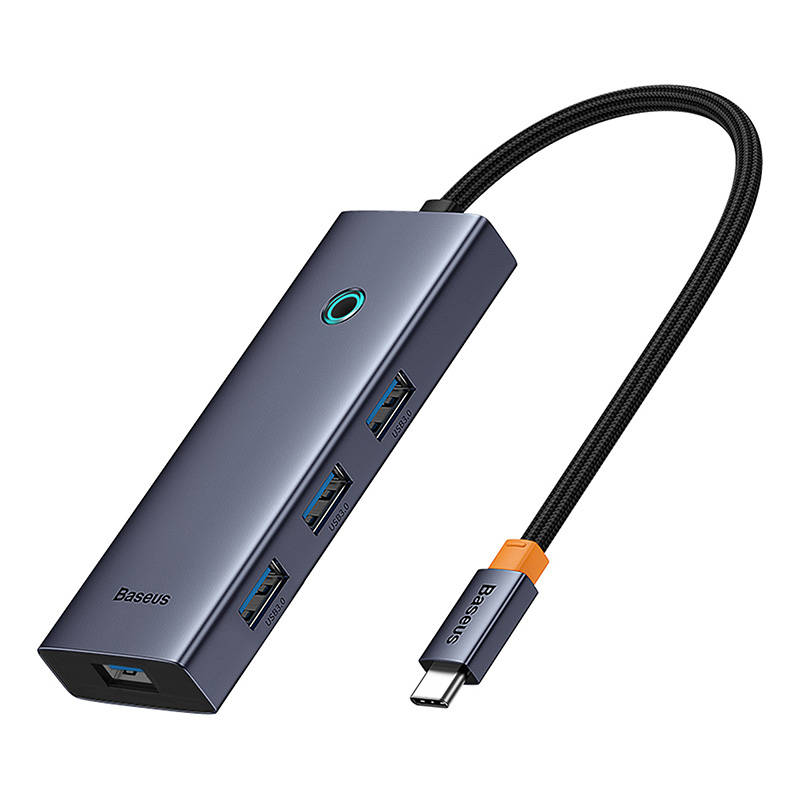 6u1 Hub Baseus UltraJoy USB-C do HDMI4K@60Hz+4xUSB 3.0+PD (svemirsko siva)