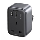 Putni adapter UK-EU utikač UGREEN CD314 2xUSB-A, 1xUSB-C