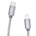 USB-C na Lightning kabel Dudao L5Pro PD 45W, 1m (sivo)