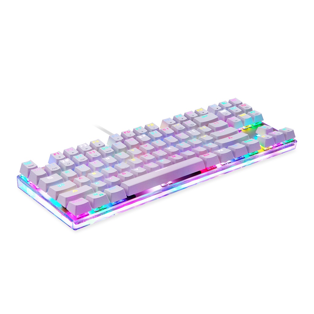 Mehanička gaming tipkovnica Motospeed K87S RGB (bijela)