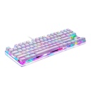 Mehanička gaming tipkovnica Motospeed K87S RGB (bijela)