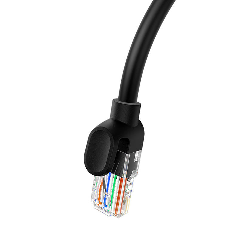 Baseus Ethernet CAT5, 0,5m mrežni kabel (crni) (paket od 5 komada)