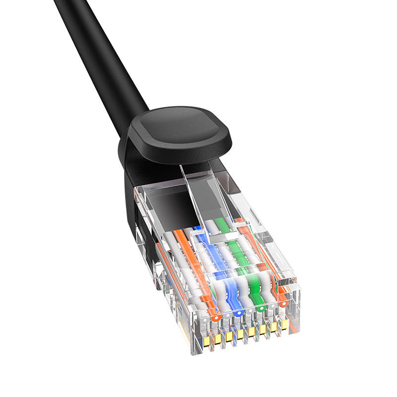 Baseus Ethernet CAT5, 1m mrežni kabel (crni) (paket od 5 komada)