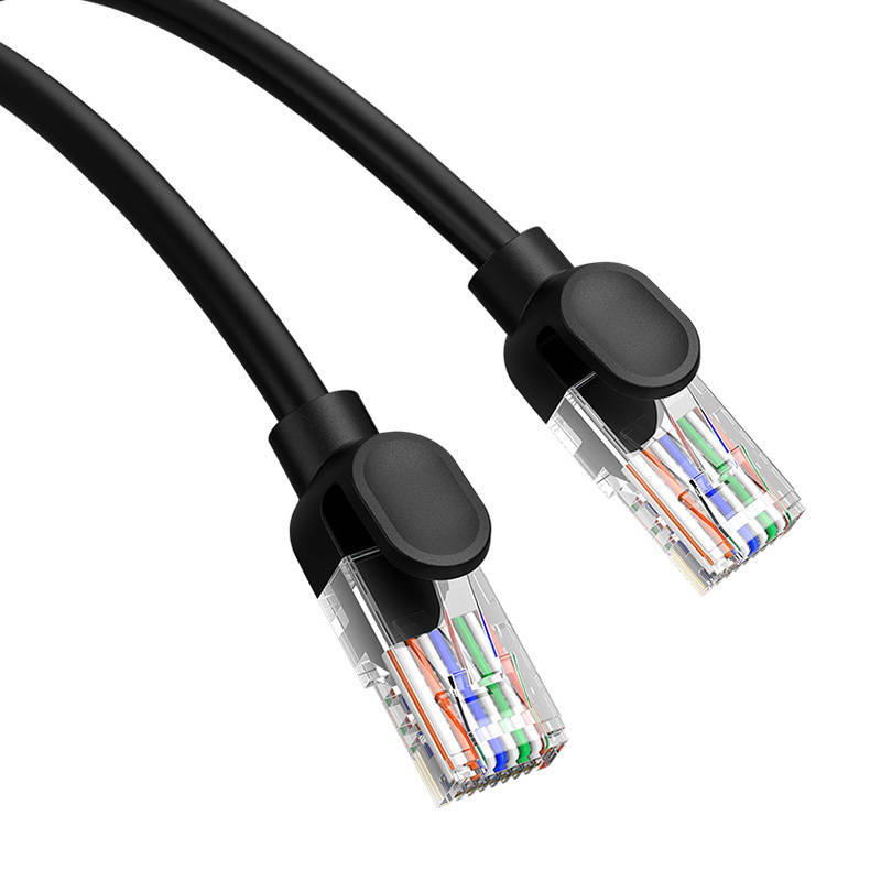 Baseus Ethernet CAT5, 1m mrežni kabel (crni) (paket od 5 komada)