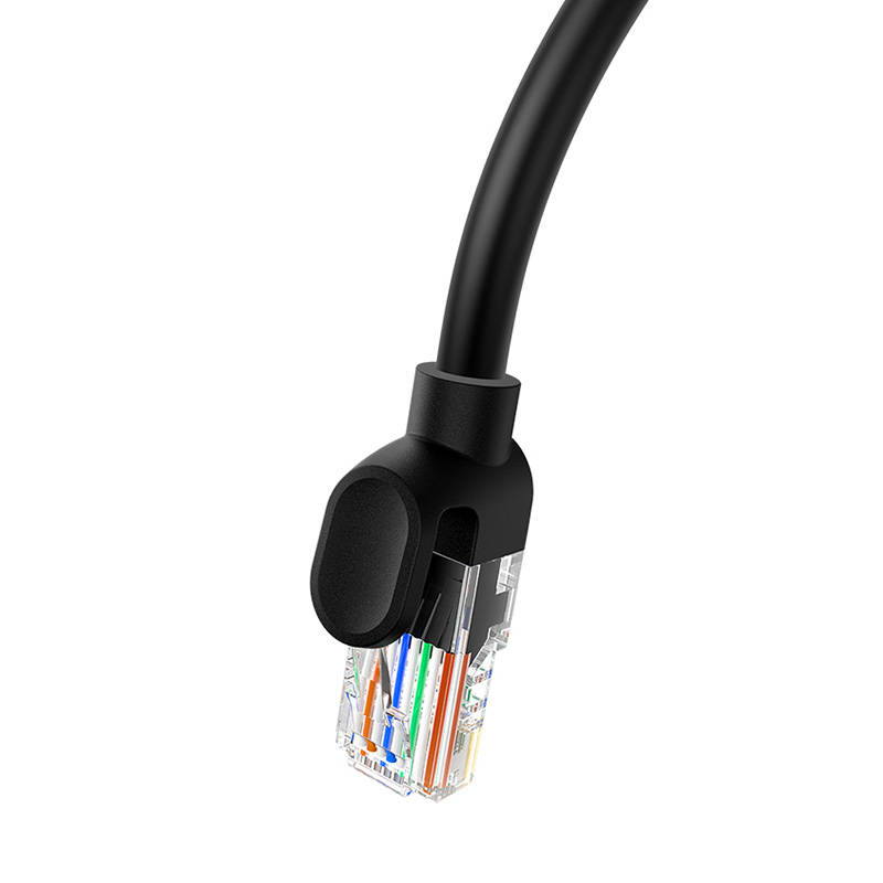 Baseus Ethernet CAT5, mrežni kabel od 1,5 m (crni) (paket od 5 komada)