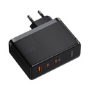 Zidni punjač Baseus GaN5 Pro 2xUSB-C + USB, 160W (crni)