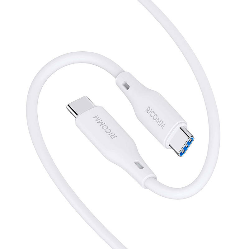 USB-C na USB-C kabel Ricomm RLS304CCW 1,2 m