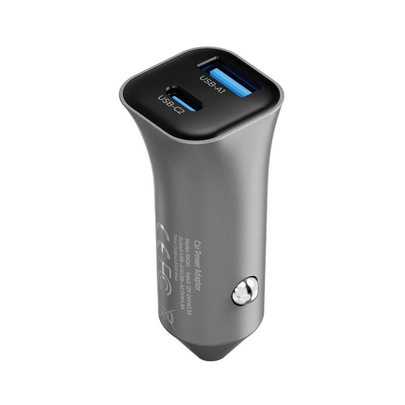 Auto punjač 38W Ricomm RA381 1xUSB-A, 1xUSB-C