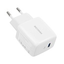 Zidni punjač 25 W PD Ricomm RC251 EU, 1xUSB-C + 2,1 m USB-C kabel