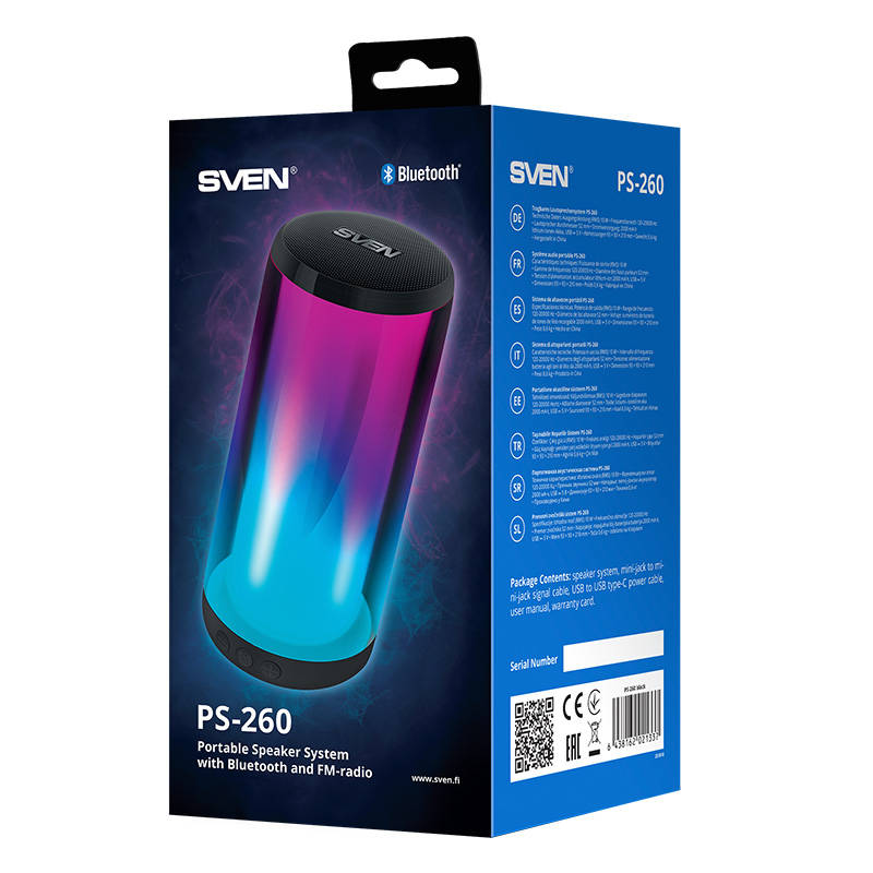 Zvučnici SVEN PS-260, 10W Bluetooth (crni)