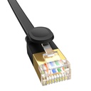 Baseus Cat 7 UTP Ethernet RJ45 kabel ravni 0,5m crni