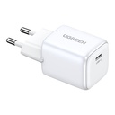 Punjač UGREEN 15324 Nexode mini, USB-C, PD3.0, QC4.0, GaN, 20W (bijeli)