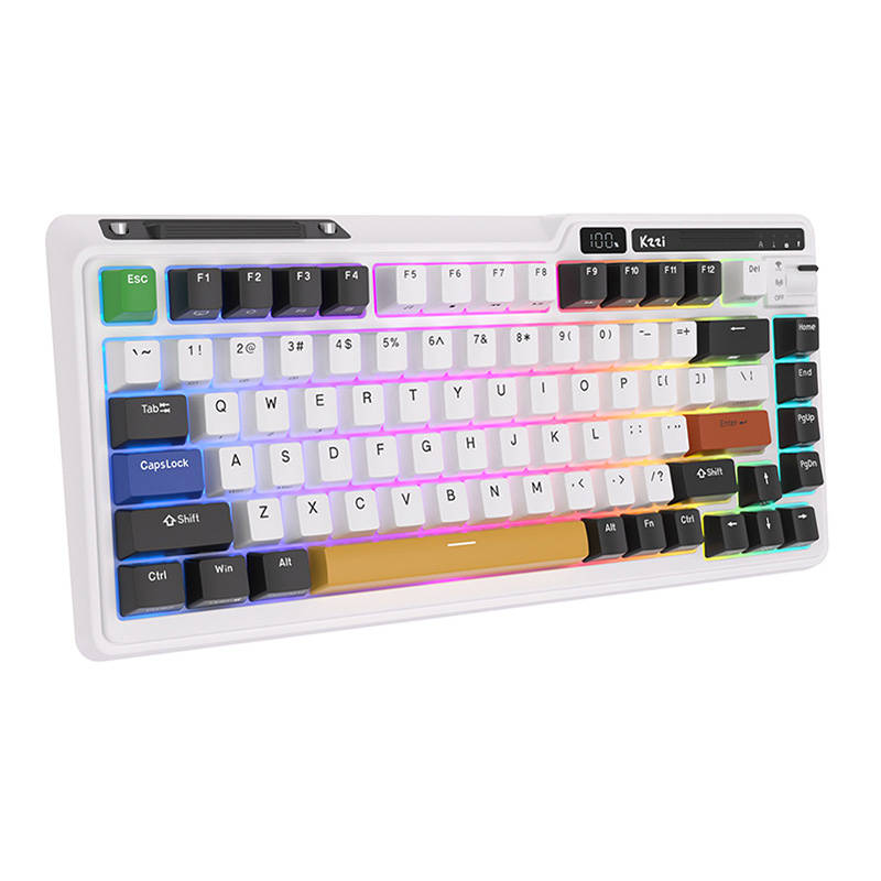 Mehanička tipkovnica Royal Kludge KZZI K75 pro RGB, Moment Switch (crno-bijelo)