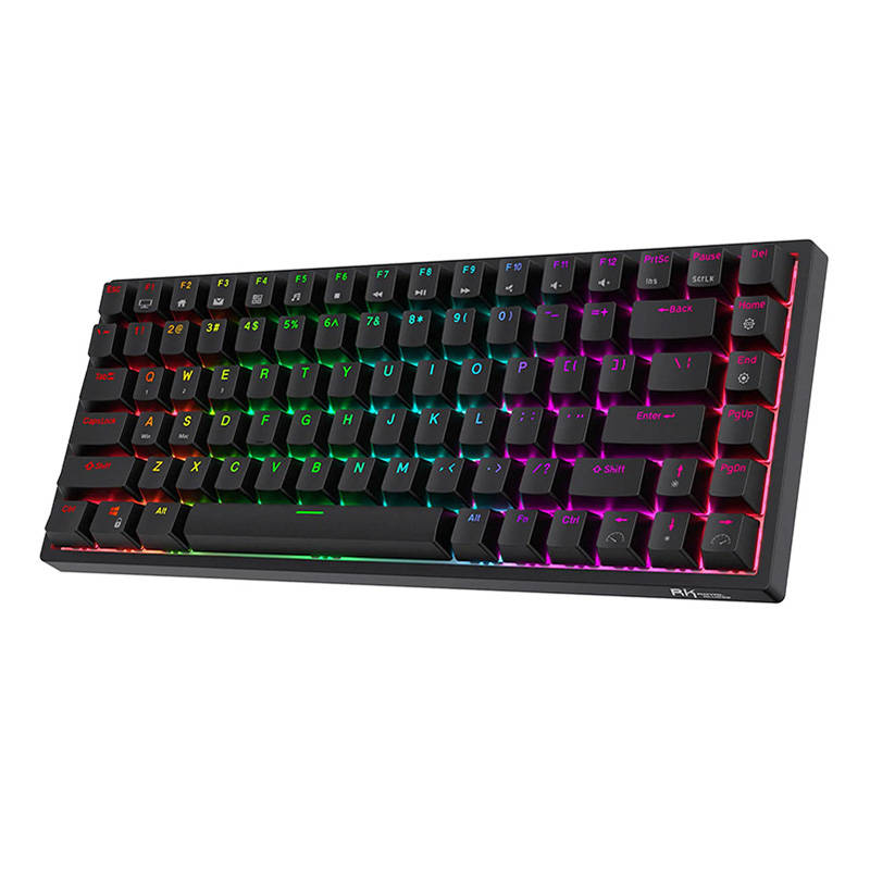 Mehanička tipkovnica Royal Kludge RK84 RGB, crveni prekidač (crna)