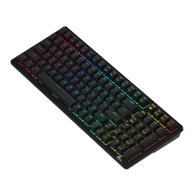 Mehanička tipkovnica Royal Kludge RK98 RGB, crveni prekidač (crna)