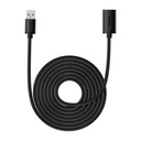 USB 3.0 produžni kabel Baseus muški na ženski, serija AirJoy, 5m (crni)