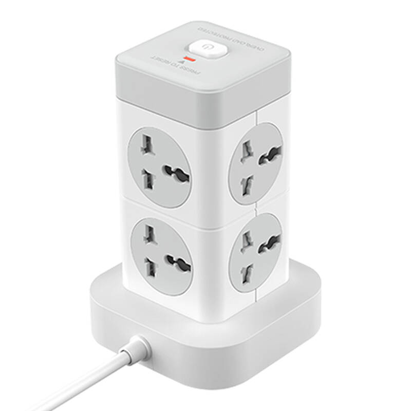 Razdjelnik XO WL21 8x AC utičnice, 3x USB-A, 1x USB-C (bijeli)