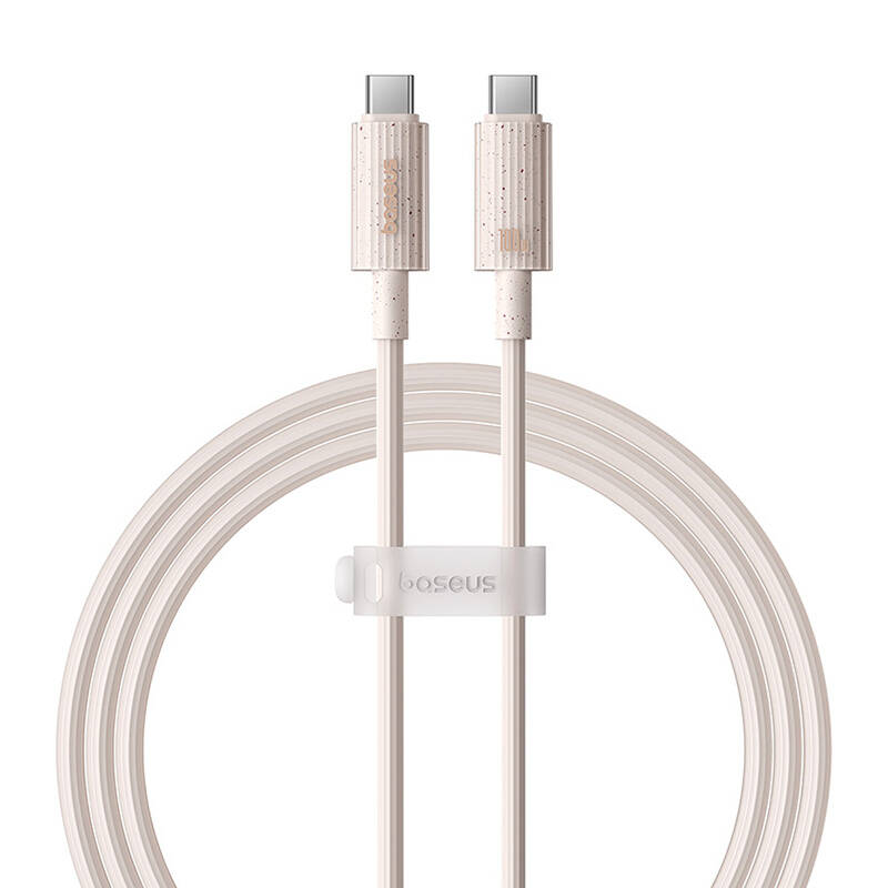 Kabel za brzo punjenje Baseus USB-C na USB-C Habitat Series 1m 100W (ružičasti)