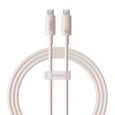 Kabel za brzo punjenje Baseus USB-C na USB-C Habitat Series 1m 100W (ružičasti)