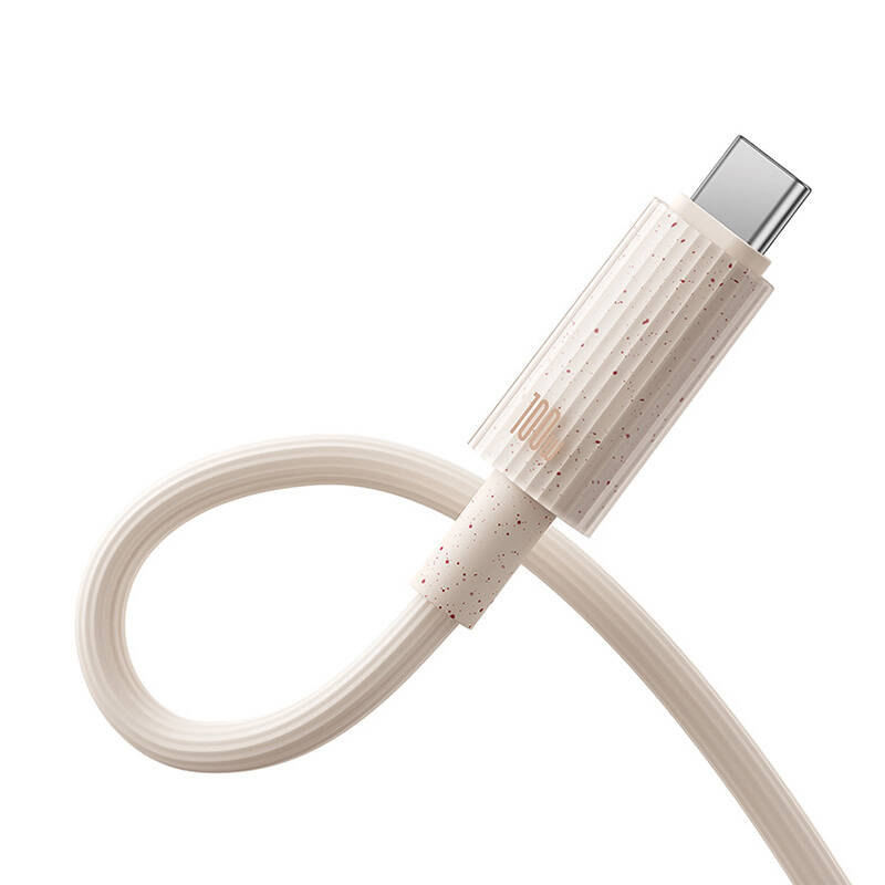 Kabel za brzo punjenje Baseus USB-C na USB-C Habitat Series 1m 100W (ružičasti)