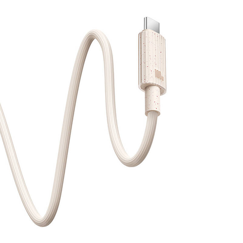 Kabel za brzo punjenje Baseus USB-C na USB-C Habitat Series 1m 100W (ružičasti)