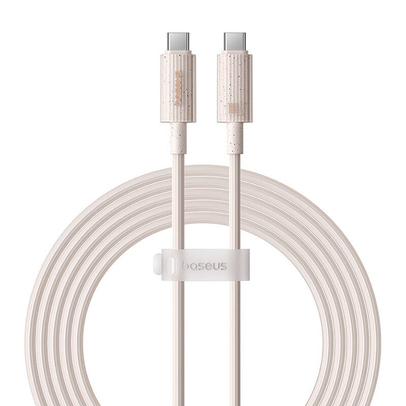 Kabel za brzo punjenje Baseus USB-C na USB-C Habitat Series 2m 100W (ružičasti)