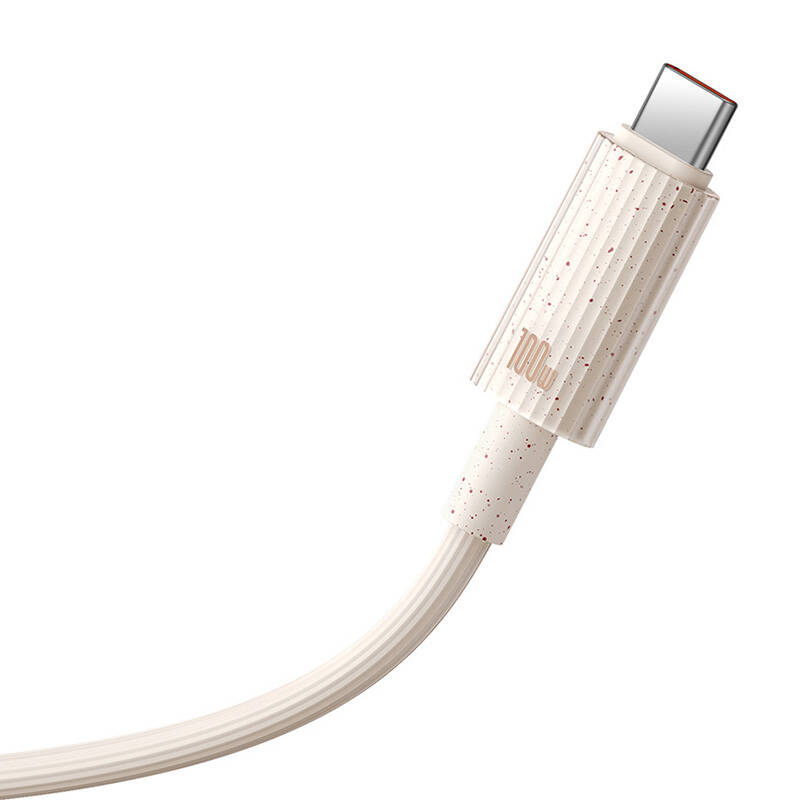 Kabel za brzo punjenje Baseus USB-C na USB-C Habitat Series 2m 100W (ružičasti)