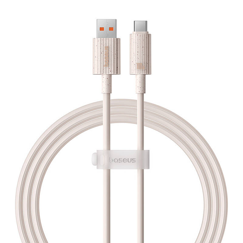 Kabel za brzo punjenje Baseus USB na USB-C Habitat Series 1m 100W (ružičasti)