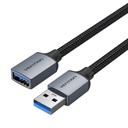 Produžni kabel USB 3.0, muški USB na ženski USB-A, Vention 2m (crni)