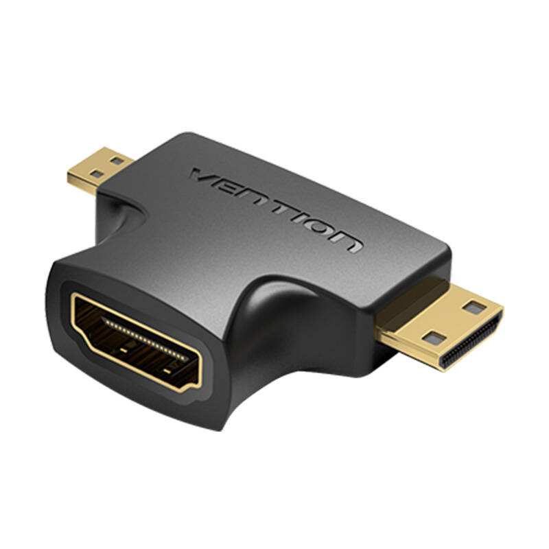 HDMI - Mini/Micro HDMI adapter 2u1 Vention AGFB0 (crni)