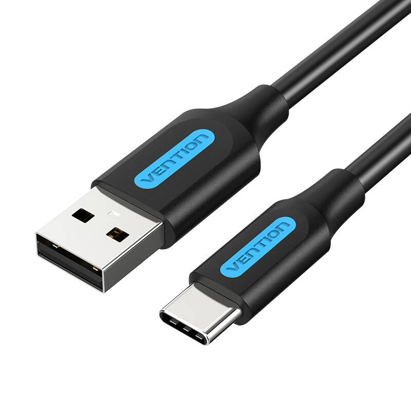 Kabel za punjenje USB-A 2.0 na USB-C Vention COKBC 0,25m (crni)