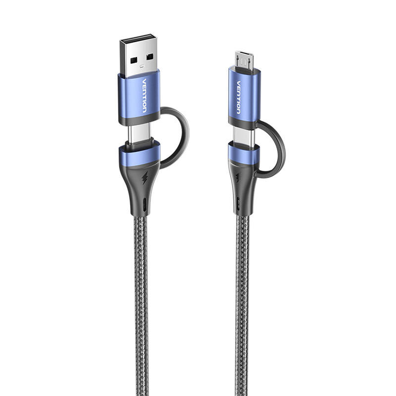 4u1 USB kabel USB 2.0 Vention CTLLH 1m (crni)