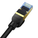 Pleteni mrežni kabel cat.7 Baseus Ethernet RJ45, 10Gbps, 0,5m (crni) (paket od 5 komada)