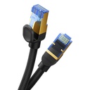 Pleteni mrežni kabel cat.7 Baseus Ethernet RJ45, 10Gbps, 0,5m (crni) (paket od 5 komada)