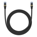 Pleteni mrežni kabel cat.7 Baseus Ethernet RJ45, 10Gbps, 1,5m (crni) (paket od 5 komada)