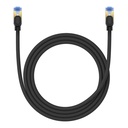 Pleteni mrežni kabel cat.7 Baseus Ethernet RJ45, 10Gbps, 1,5m (crni) (paket od 5 komada)