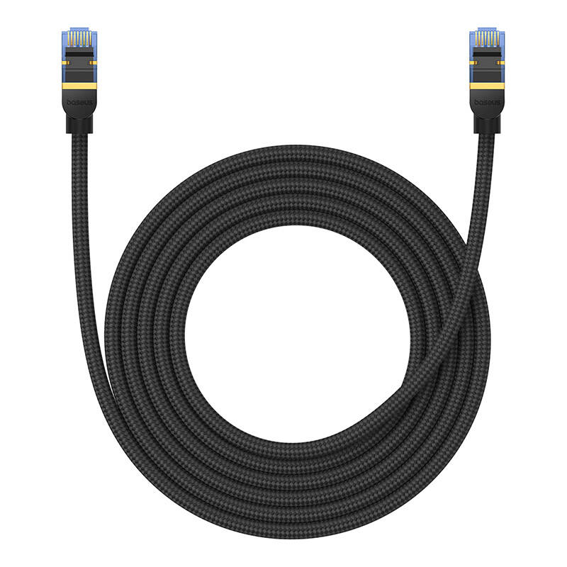 Pleteni mrežni kabel cat.7 Baseus Ethernet RJ45, 10Gbps, 3m (crni)