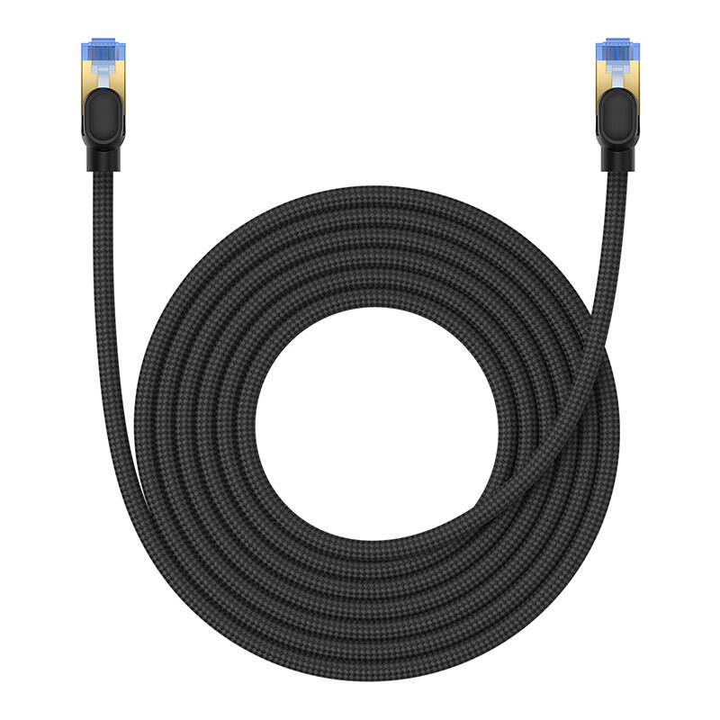 Pleteni mrežni kabel cat.7 Baseus Ethernet RJ45, 10Gbps, 5m (crni)